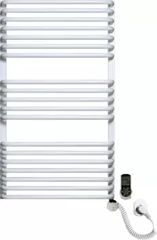 Электрический полотенцесушитель Luxrad Salto Max 063533 92х53 R, белый, терморегулятор selmo smart p