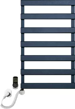 Электрический полотенцесушитель Luxrad Scala New 064374 84х50 L, черный, терморегулятор selmo smart