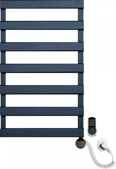 Электрический полотенцесушитель Luxrad Scala New 064375 84х50 R, черный, терморегулятор selmo smart