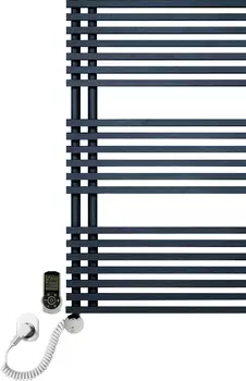 Электрический полотенцесушитель Luxrad Typ E 064446 88х50 L, черный, терморегулятор selmo smart prog