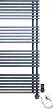 Электрический полотенцесушитель Luxrad Typ E 064471 117х50 R, черный, терморегулятор selmo smart pro