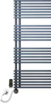 Электрический полотенцесушитель Luxrad Typ E 064472 117х50 L, черный, терморегулятор selmo smart pro