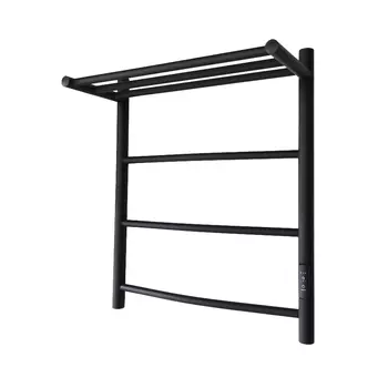 Электрический полотенцесушитель Маргроид Вид 4 60х50 правый с полкой черный матовый