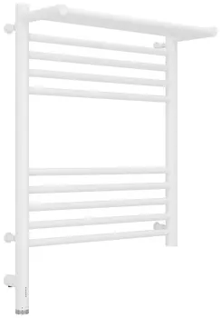 Полотенцесушитель электрический Сунержа Богема 3.0 60х50 L с 1 полкой, белый матовый