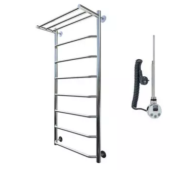 Полотенцесушитель электрический Тругор Браво эл ТЭН 1 П 120*40 (ЛЦ4) с полкой правый