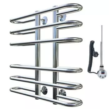 Полотенцесушитель электрический Тругор Легенда эл ТЭН 60*60 (ЛЦ10) левый