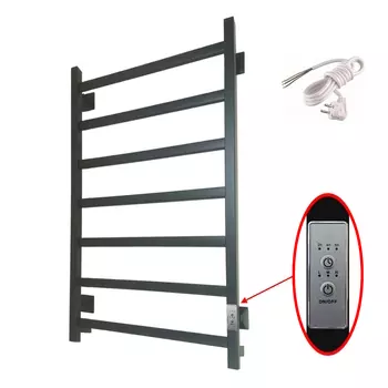 Электрический полотенцесушитель Тругор Пэк 20 кв 80х50, универсальный, черный