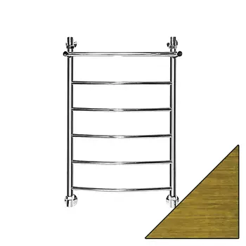 Полотенцесушитель водяной Ника Arc ЛД ВП 80/50 с полкой бронза