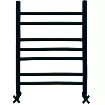 Полотенцесушитель водяной Ника Classic ЛП Г2 60/50 Люкс черный матовый, с вентилями