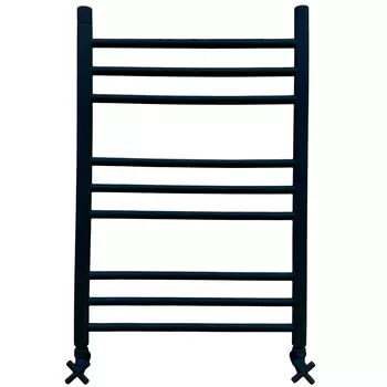 Полотенцесушитель водяной Ника Classic ЛП Г2 80/50 Люкс черный матовый, с вентилями