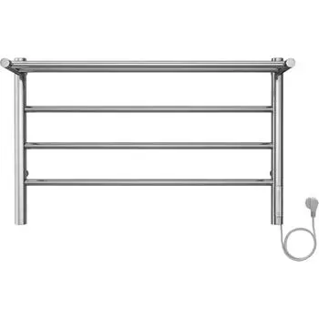 Полотенцесушитель водяной с полкой Terminus Аврора П4 70х45 см, хром