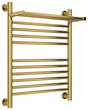 Полотенцесушитель водяной Сунержа Богема+ 60x50 с полкой, золото