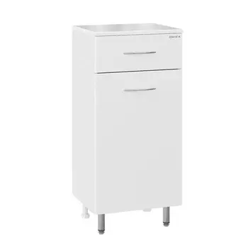 Полупенал Onika Каприз 40 напольный, белый, с бельевой корзиной