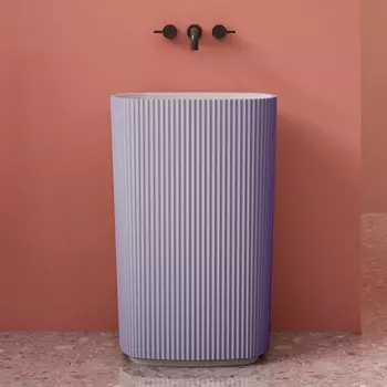 Раковина Abber STEIN AS2502Violett 55х36 фиолетовая