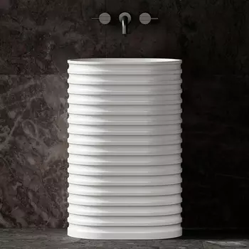 Раковина Abber Stein AS2550 напольная, белая матовая