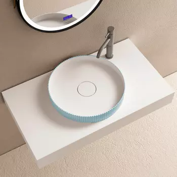 Раковина Abber STEIN AS2604Blau 40х40 голубой