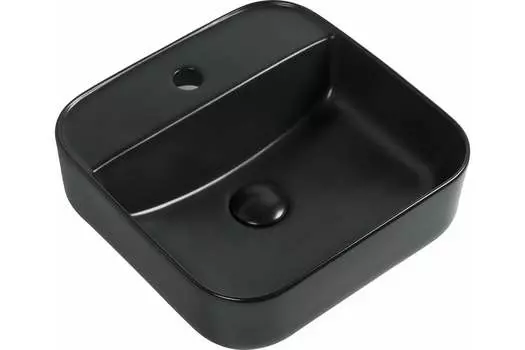 Раковина Aquanet CITY-2-MB накладная 39 см, черная матовая