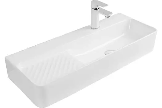 Раковина Aquanet COMFORT-5 подвесная/накладная 80x30,5 см, с отверстием под смеситель