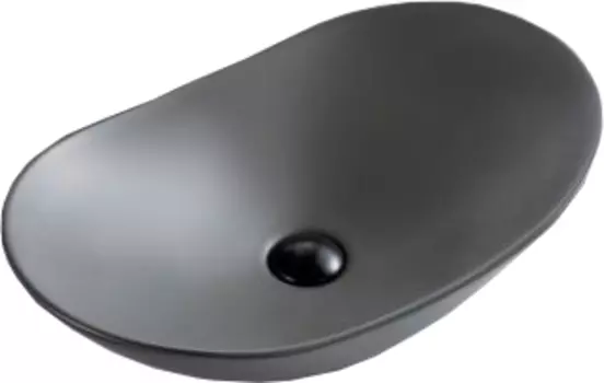 Раковина BelBagno BB1404-H311 накладная 60х36 см, серая матовая