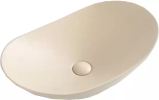 Раковина BelBagno BB1404-H316 накладная 60х36 см, бежевая матовая