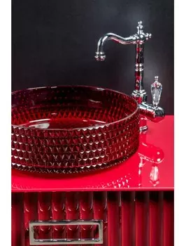 Раковина Boheme NeoArt 817-R хрустальная, красный