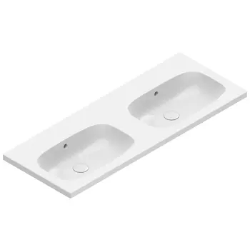 Раковина Catalano Alvea 0621220001 120х46 двойная, белый глянцевый