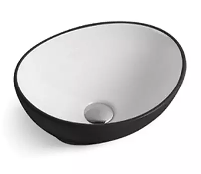 Раковина CeramaLux 7138BW накладная