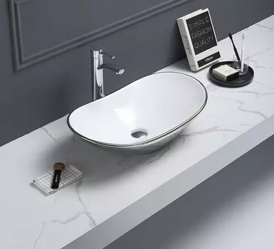 Раковина CeramaLux 7811ASW накладная