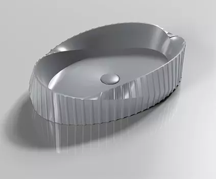 Раковина CeramaLux 78750MPG накладная, серая