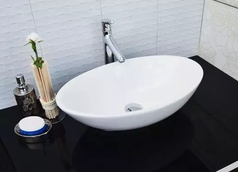 Раковина CeramaLux 9021 накладная