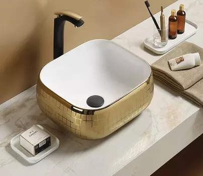 Раковина CeramaLux C1068 накладная