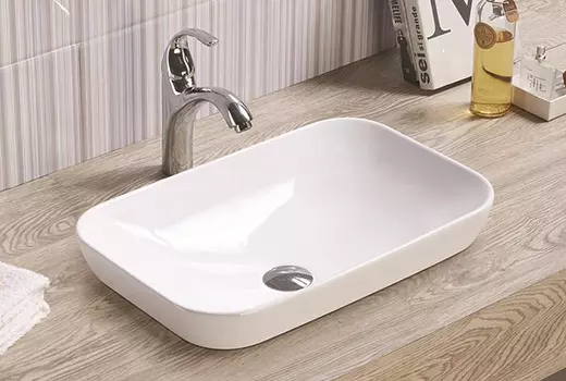 Раковина CeramaLux E408D врезная, белая