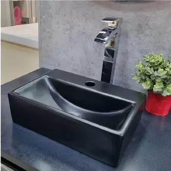 Раковина Ceramalux NC 9135MB подвесная черная матовая