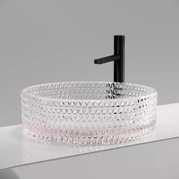 Раковина Ceramicanova Cristal CN6061 36 см, розовая