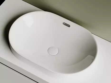 Раковина Ceramicanova Element CN5020 встраиваемая сверху 60х40 см