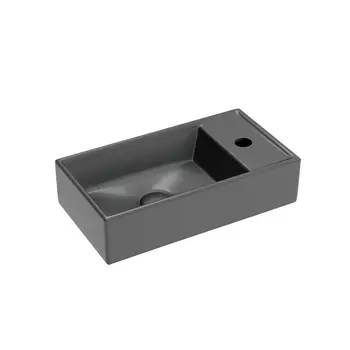 Раковина Ceramicanova Element CN6051LMDH R 40,7 см, темный антрацит матовый