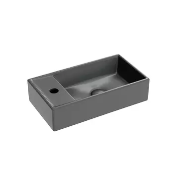 Раковина Ceramicanova Element CN6051RMDH L 40,7 см, темный антрацит матовый