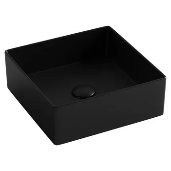 Раковина Ceramicanova Element CN6068MB 36х36 накладная, черный матовый