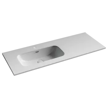 Раковина Ceramicanova Element CN7006L 121х46,5 см, чаша слева, белая