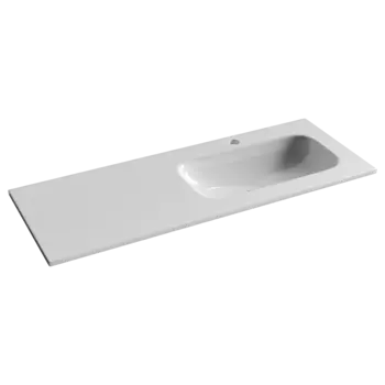 Раковина Ceramicanova Grace CN7021 121х45,7 см, белый