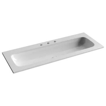 Раковина Ceramicanova Grace CN7024 121х45,7 см, белый