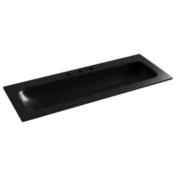 Раковина Ceramicanova Grace CN7024MB 121х45,7 см, черный матовый