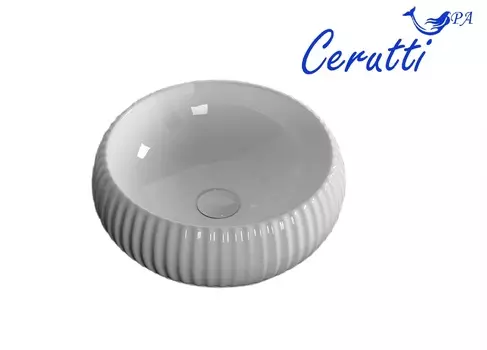 Раковина Ceruttispa CR0007 D40,5 накладная, белый