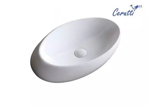 Раковина Ceruttispa CR0058B 58х37 накладная, белый