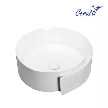 Раковина Ceruttispa CR0066 44х46 накладная, белый