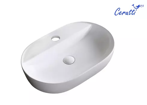 Раковина Ceruttispa CR0076 50х38 накладная, белый