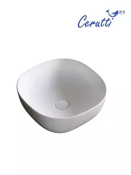 Раковина Ceruttispa CR0077 41х41 накладная, белая