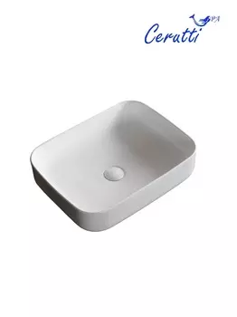 Раковина Ceruttispa CR0084 50х40 накладная, белая