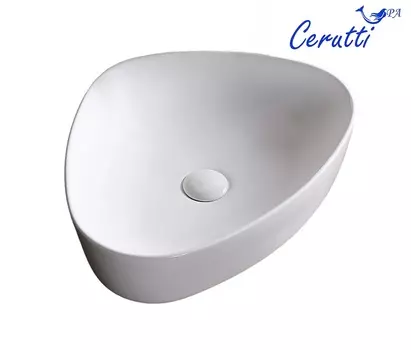 Раковина Ceruttispa CR0089 51х41 накладная, треугольная, белый