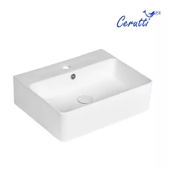 Раковина Ceruttispa CR0094 52х42 накладная, белая